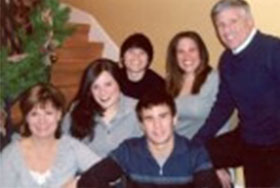 Amy and Alan Meltzer with family. Link to their story